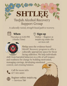 Flyer containing the information on the Alcohol Recovery page.